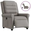 vidaXL Relaxsessel Elektrisch Taupe Stoff