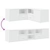 vidaXL Eckregal Wei&szlig; 200x40x45 cm Holzwerkstoff