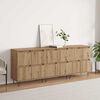 vidaXL Sideboards 3 pcs Artisan-Eiche 180 x 35 x 70 cm Holzwerkstoff