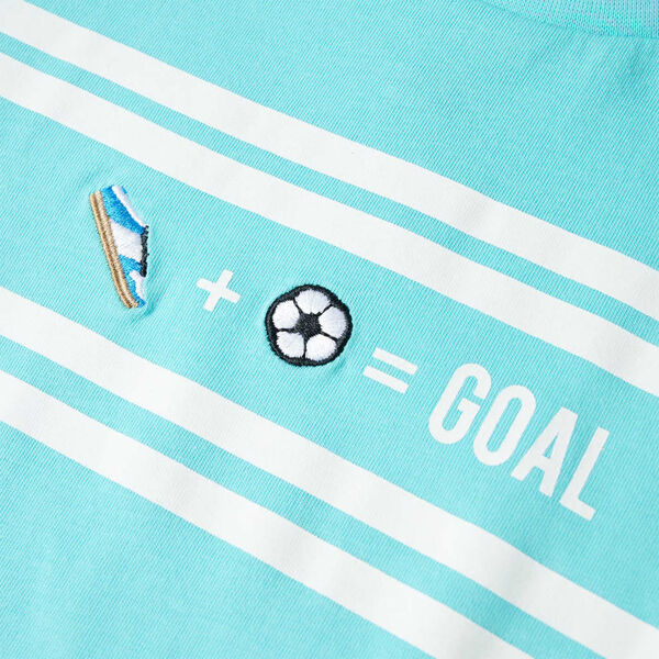 Kinder-T-Shirt Aquablau 92