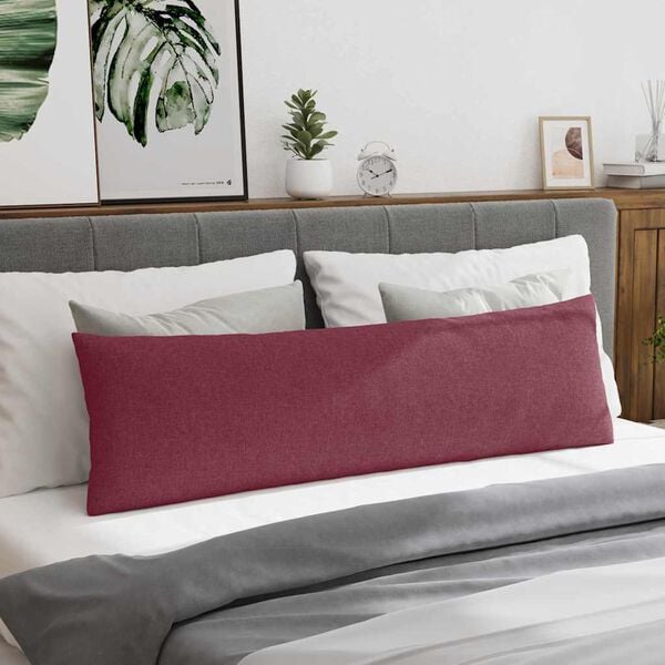 vidaXL Sofakissen 2 pcs Weinrot 145 x 40 cm Stoff