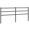 vidaXL Ersatz-Kopfteil Metall Schwarz 180 cm