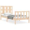 vidaXL Massivholzbett ohne Matratze 100x200 cm Kiefernholz
