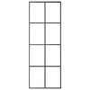 vidaXL Schiebet&uuml;r Aluminium und ESG Glas 76x205 cm Schwarz