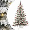 vidaXL K&uuml;nstlicher klappbarer Weihnachtsbaum Wei&szlig; 180 cm PE und PVC