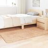 vidaXL Teppich Shaggy Hochflor NAVARRA Beige 80x150 cm Polyester