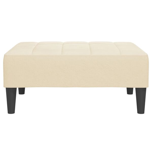 vidaXL Fu&szlig;hocker Creme 78x56x32 cm Samt
