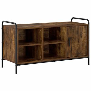 vidaXL Schuhschrank 100 x 39,5 x 55,5 cm Holzwerkstoff R&auml;uchereiche
