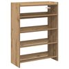 vidaXL Schuhregal Artisan-Eiche 60x25x81 cm Holzwerkstoff