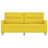 vidaXL 2-Sitzer-Sofa Hellgelb 140 cm Stoff
