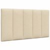 vidaXL Bettgestell ohne Matratze "Hanko" Creme 90x190 cm Stoff