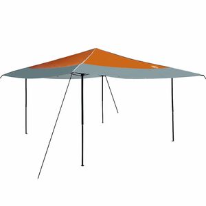 vidaXL Pop-up Pavillon Zelt Orange 400 x 400 cm Stoff