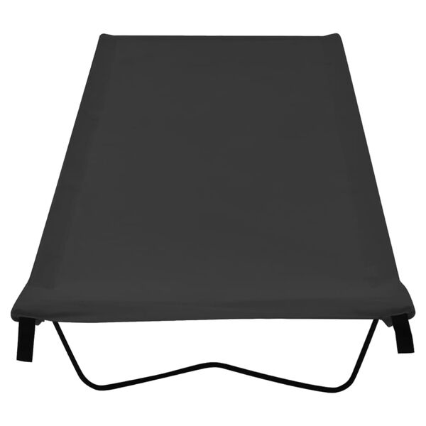 vidaXL Campingbett 180x60x19 cm Oxford-Gewebe und Stahl Schwarz