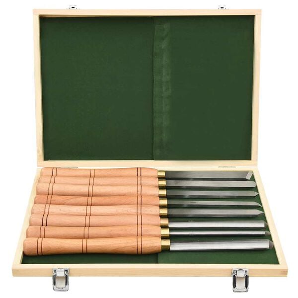 vidaXL 8-tlg. Drechseleisen-Set HSS