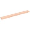 vidaXL Wandregal 100x10x4 cm Massivholz Eiche Unbehandelt