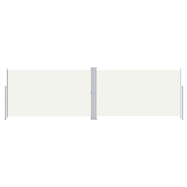 vidaXL Seitenmarkise Ausziehbar Creme 180x600 cm