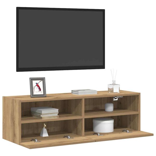 vidaXL TV-Wandschrank Artisan-Eiche 100 x 30 x 30 cm Holzwerkstoff