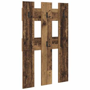 vidaXL Wandmontierter nachttisch Wandhalterung Altholz 65 x 3 x 100 cm