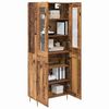 vidaXL Highboard 2 pcs Altholz Holzwerkstoff