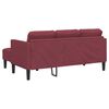 vidaXL Sofa Set mit Kissen 2 pcs Weinrot Polyester