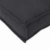 vidaXL Kissen 2 pcs Schwarz 40 x 40 x 8 cm Oxford-Stoff