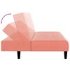 vidaXL Schlafsofa 2-Sitzer Rosa Samt