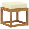 vidaXL Outdoor Hocker Bank Massivholz Akazie Natur