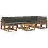 vidaXL Outdoor-Sofagarnitur 8 stk. Natur und Anthrazit Polyester