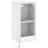 vidaXL TV-Wandschrank mit LED-Leuchten Wei&szlig; 40,5x35x80 cm