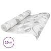 vidaXL Vliestapete 3D Blumenmuster Grau 10x0,53 m