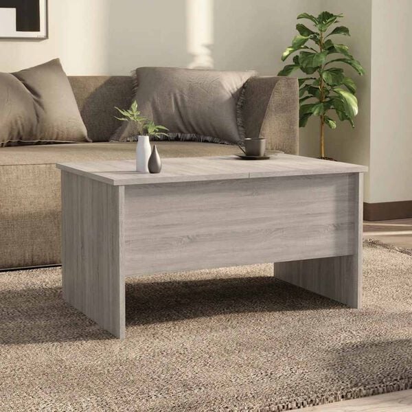 vidaXL Couchtisch Grau Sonoma 80x50x42,5 cm Holzwerkstoff
