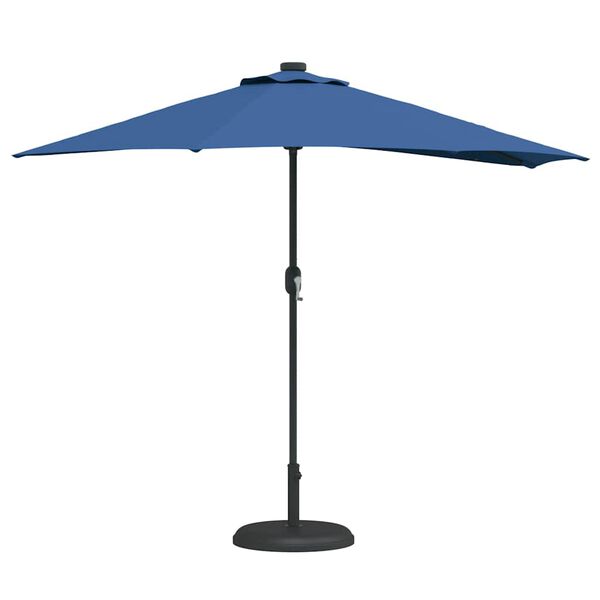 vidaXL Gartenparasol Azurblau 294 x 150 x 224 cm Stoff
