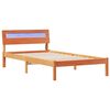 vidaXL Bettrahmen Wachsbraun 90 x 190 cm Massives Kiefernholz