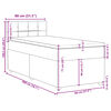 vidaXL Boxspringbett mit Matratze Blau 80x200 cm Stoff
