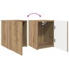vidaXL TV-Schrankset Wandmontiert 3 pcs Artisan-Eiche Holzwerkstoff