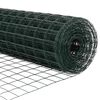 vidaXL Zaun mit Pfosten Gr&uuml;n 1,4 x 10 m Stahl und PVC