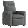 vidaXL Massagesessel Dunkelgrau Stoff