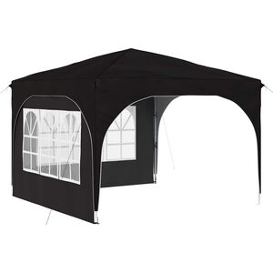 vidaXL Pop-up Partyzelt 290 x 290 x 245 cm Schwarz Oxford-Stoff