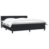 vidaXL Boxspringbett mit Matratze Schwarz 200x220 cm Samt