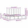 vidaXL Bettrahmen Braun 180 x 200 cm Massives Kiefernholz