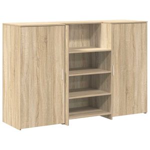vidaXL Empfangstheke Sonoma-Eiche 155x50x103,5 cm Holzwerkstoff