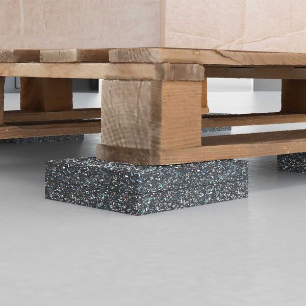 vidaXL Gummiwalze Schwarz Gummi