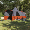 vidaXL Teepee Zelt mit Dach Grau und Orange 720 x 465 x 295 cm