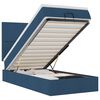 vidaXL Ottoman-Bett mit Matratze Blau 90x190 cm Stoff