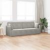 vidaXL Boden-Sofa-Bett 200cm Hellgrau Samt