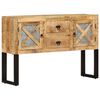vidaXL Sideboard 110x30x74 cm Raues Mangoholz