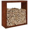 vidaXL Brennholzregal 100x40x100 cm Wetterfester Stahl