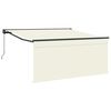 vidaXL Manuelle Markise 3 x 2,5 m Creme 100% Polyester