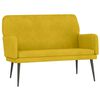 vidaXL Sitzbank Gelb 108x79x79 cm Samt