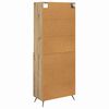 vidaXL Highboard Artisan-Eiche 69,5 x 34 x 180 cm Holzwerkstoff